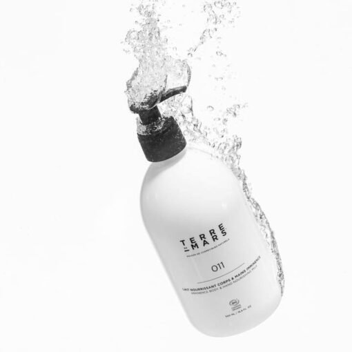 IMMINENCE BODY & HAND NOURISHING MILK REFILLABLE 4 MOSS9 Terre de mars An organic low-foaming, aromatic body and hands balm for all skin types-Ekologiskas mazai putojantis, aromatingas kuno ir ranku balzamas visų tipu odai