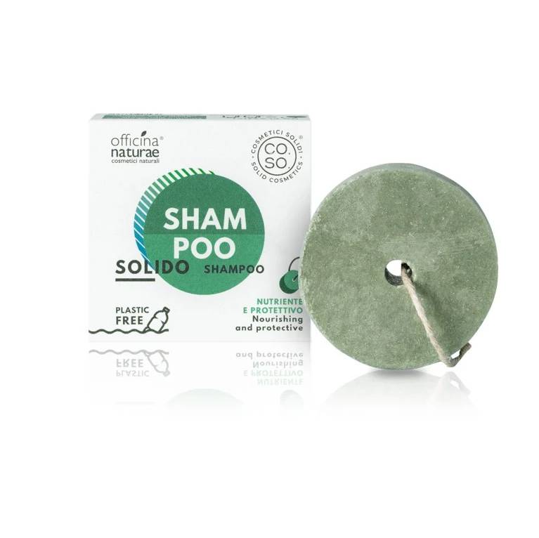 Maitinamasis ir apsauginis kietasis šampūnas Officina Naturae Moss9 Nourishing and protective solid shampoo1